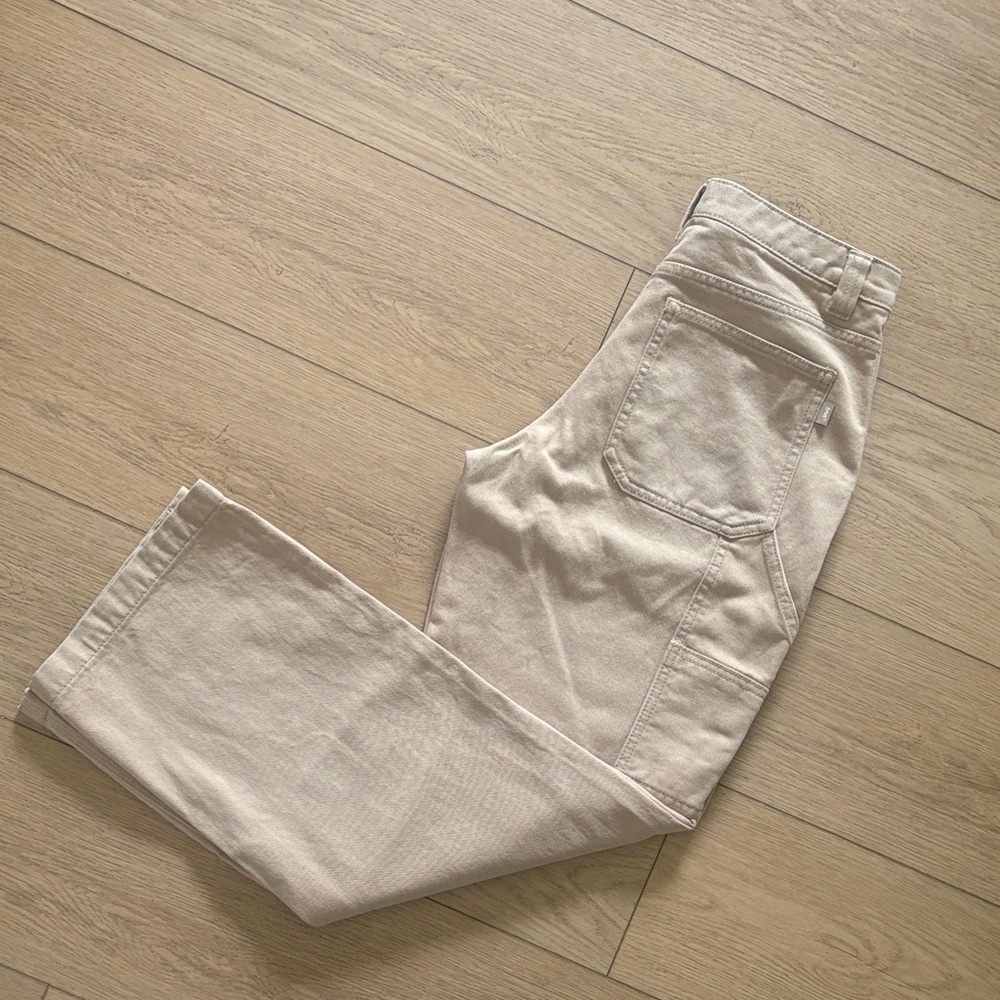 Aritzia TNA Greenwich Carpenter Pants in Tan Size 2
